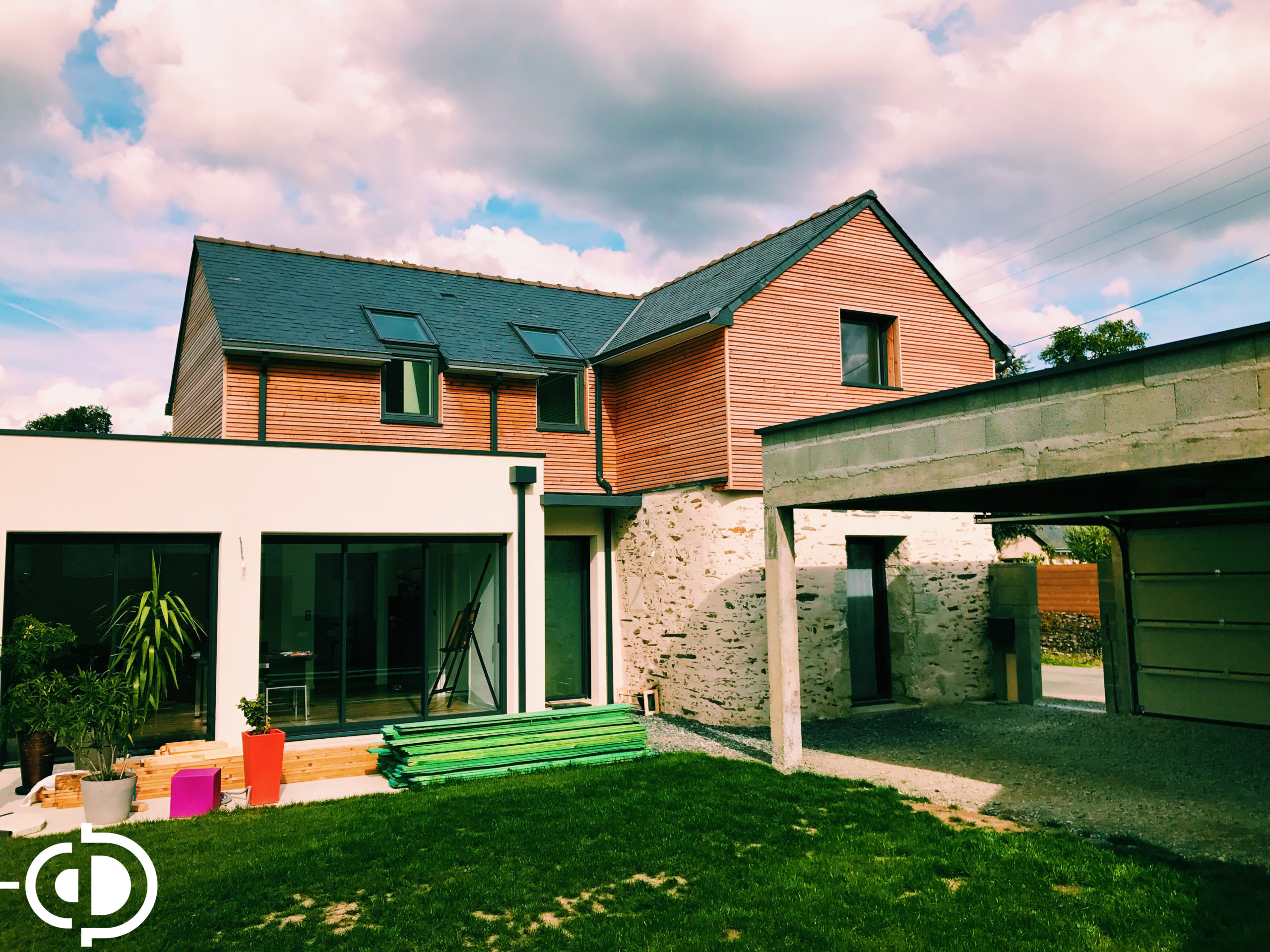 Surélévation de maison à Mûrs-Erigné