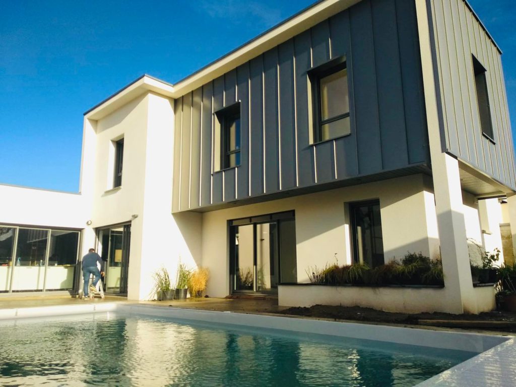 construction de maison contemporaine à Brissac